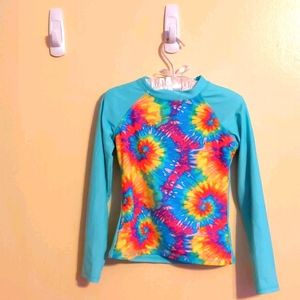 Kids tie dye bathing suit